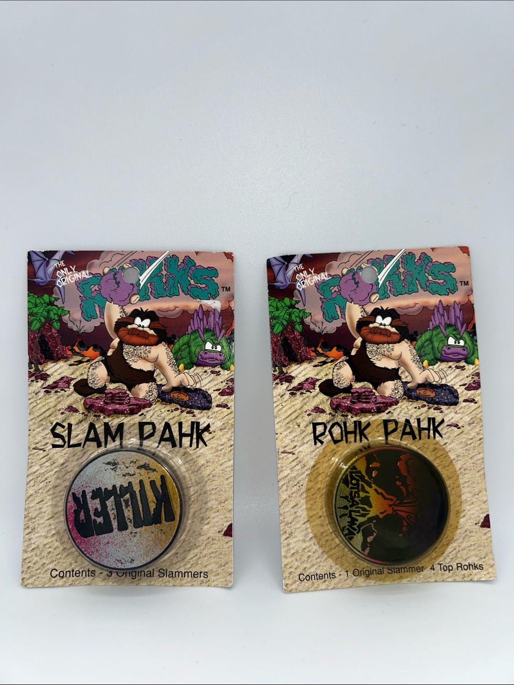 Vintage 1994 ROHKS Slam Pahk & Rohk Pahk Sealed POGS Milk Caps Slammers
